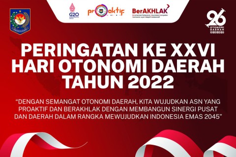 Pedoman Spanduk Peringatan Hari Otonomi Daerah XXVI Tahun 2022 Kabupaten Sanggau